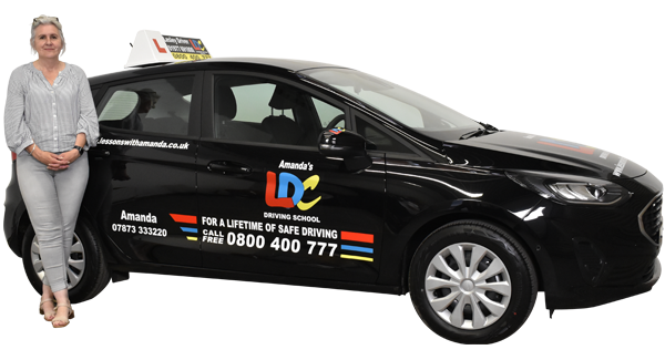Amanda Corrigan's driving school car